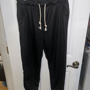 XL black two-piece lounge set